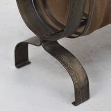 Brutalist Vintage Mid-Century Magazine Rack