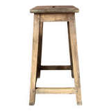 High wooden stool
