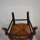 Children's armchair in solid wood with its mulched seat