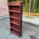Shallow Scandinavian wooden shelf from the 1960s