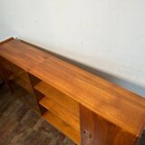 Mid century retro vintage teak bookcase sideboard