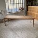 Farmhouse table with spindle legs in oak and pine, 2.5m