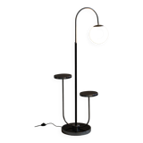 Restored Bauhaus Floor Lamp, J. Halabala, UP Zavody, Chrome, Czechia, 1930s