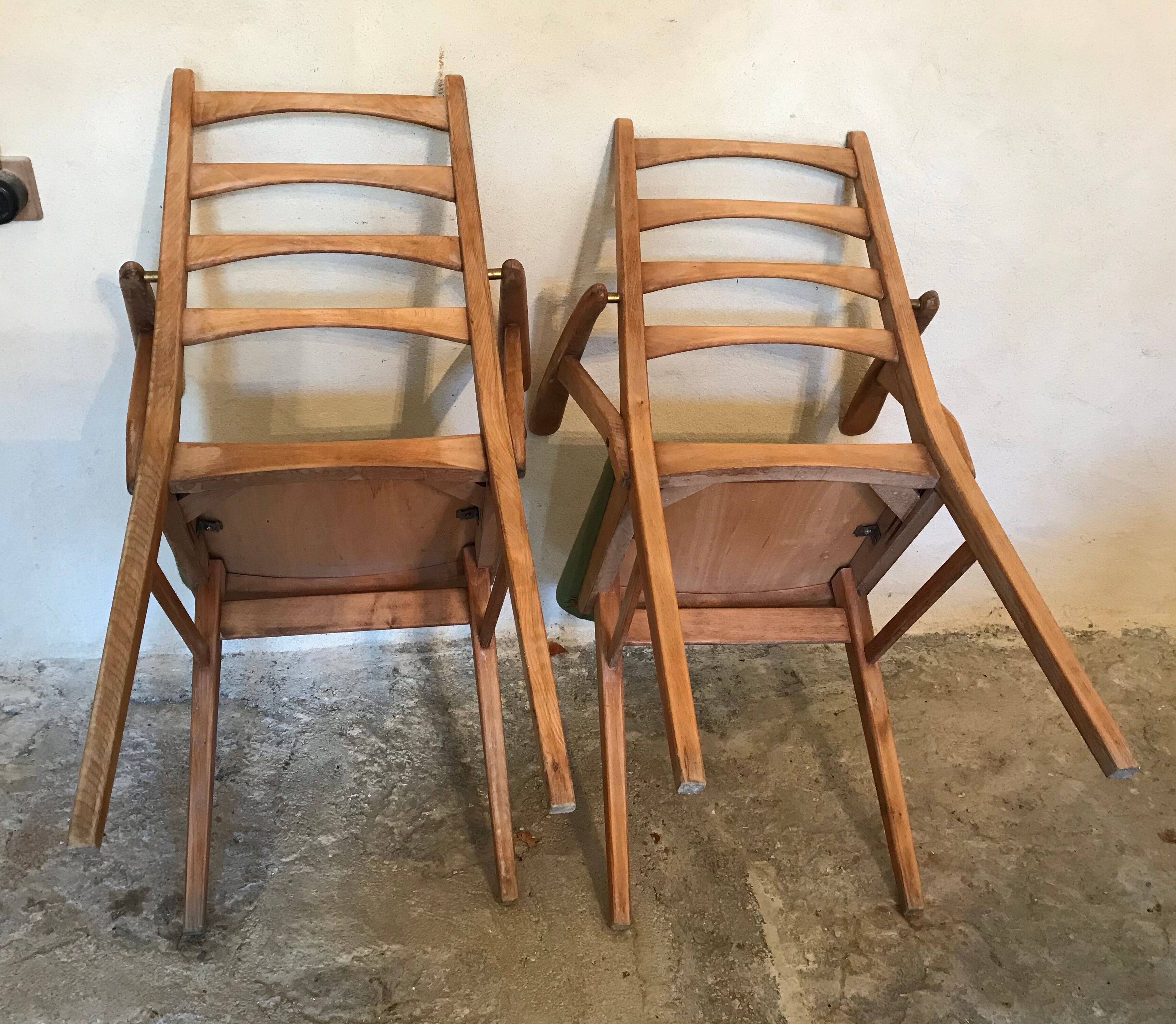 Paire de chaises vintage 1960’s style scandinave