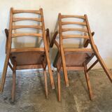 Pair of vintage chairs 1960's Scandinavian style