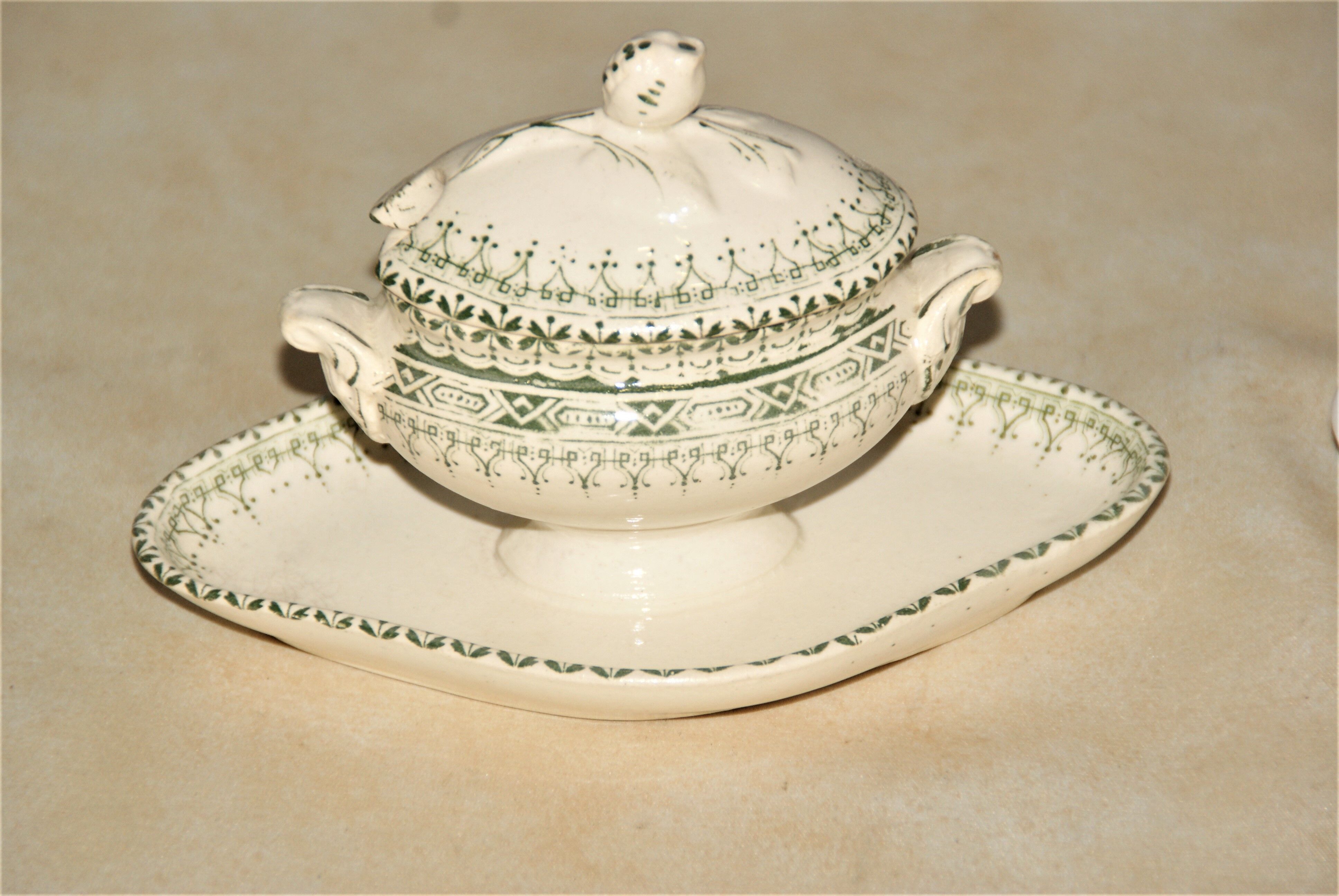 Two old mustard dishes