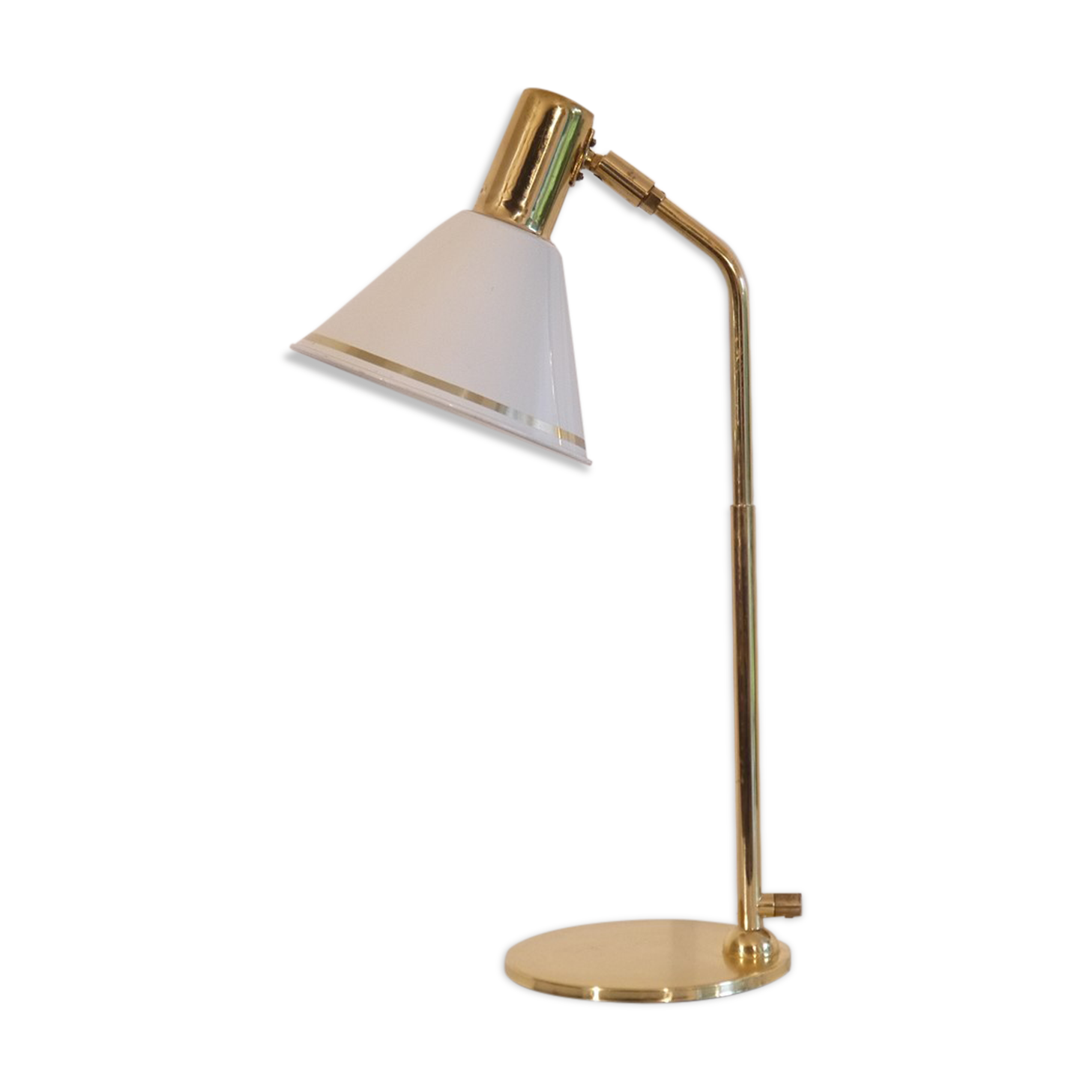 Vintage Scandinavian brass lamp 1970