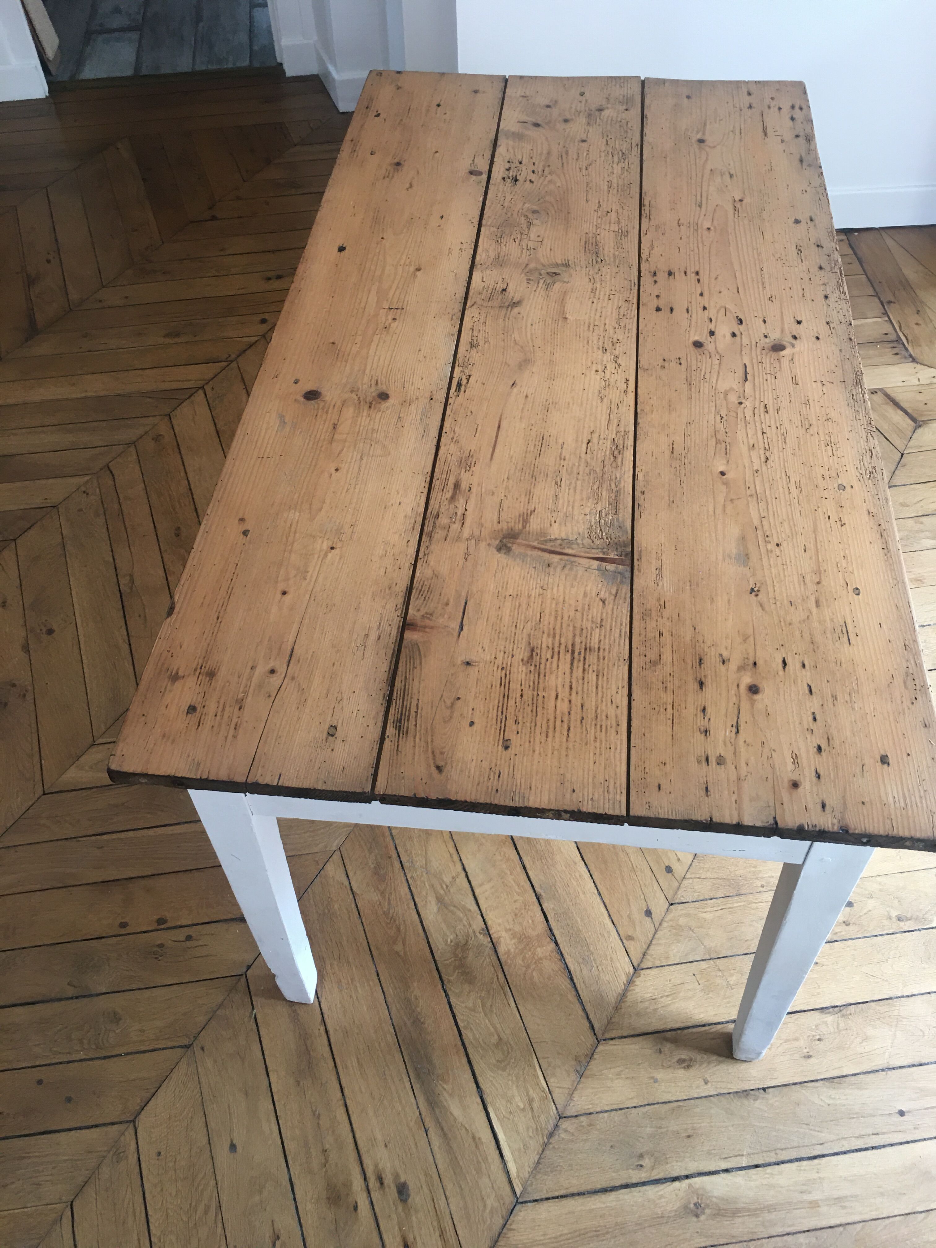 Light wooden kitchen table
