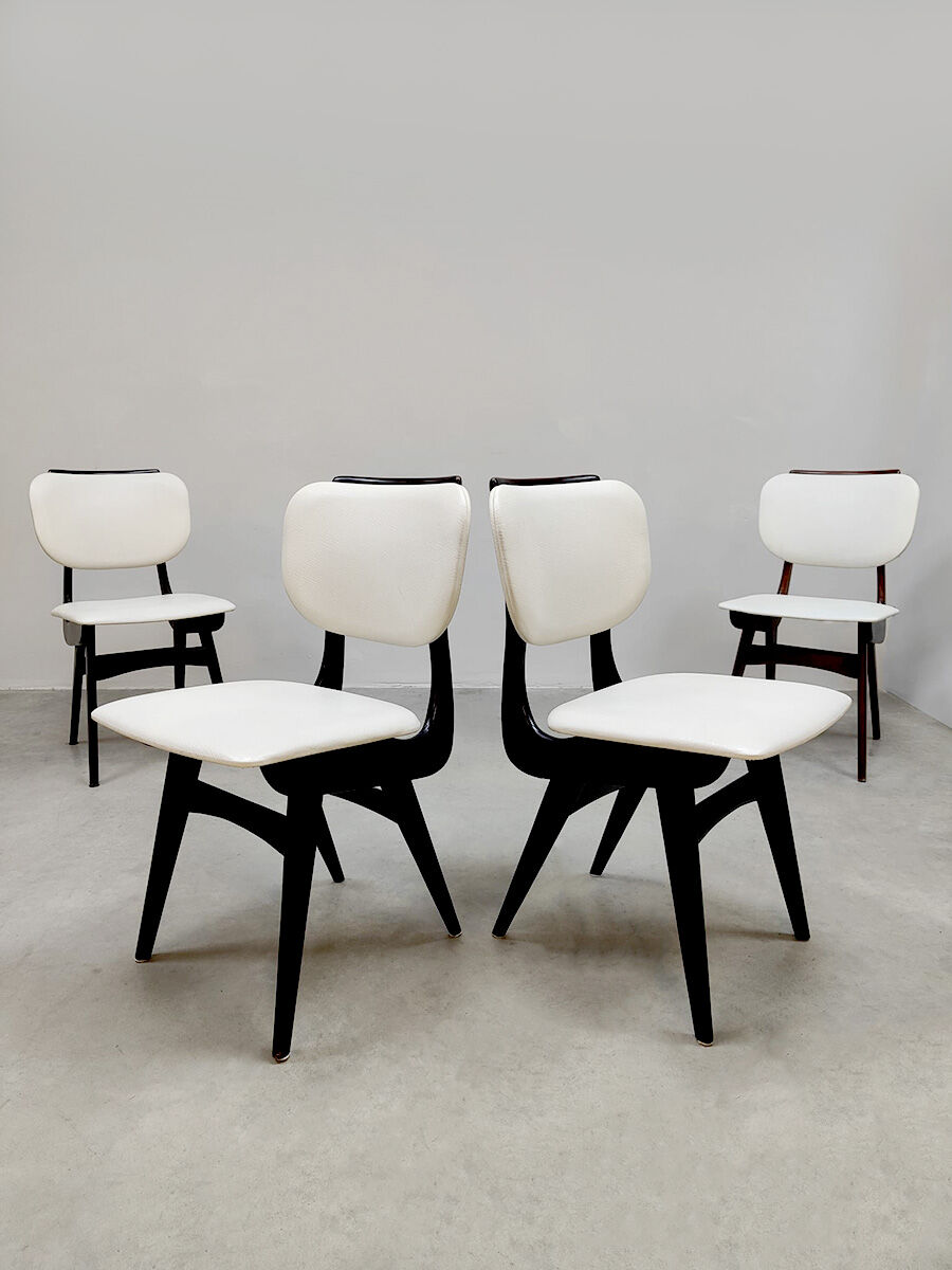 Vintage Dutch dining chairs 'Zwaag' Bako 1960