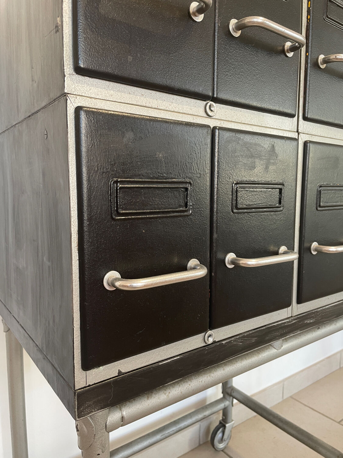 Industrial craft furniture with drawers