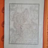 Comparative map of France 1789 and 1815