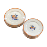 Set de 15 assiettes Primavera oranges