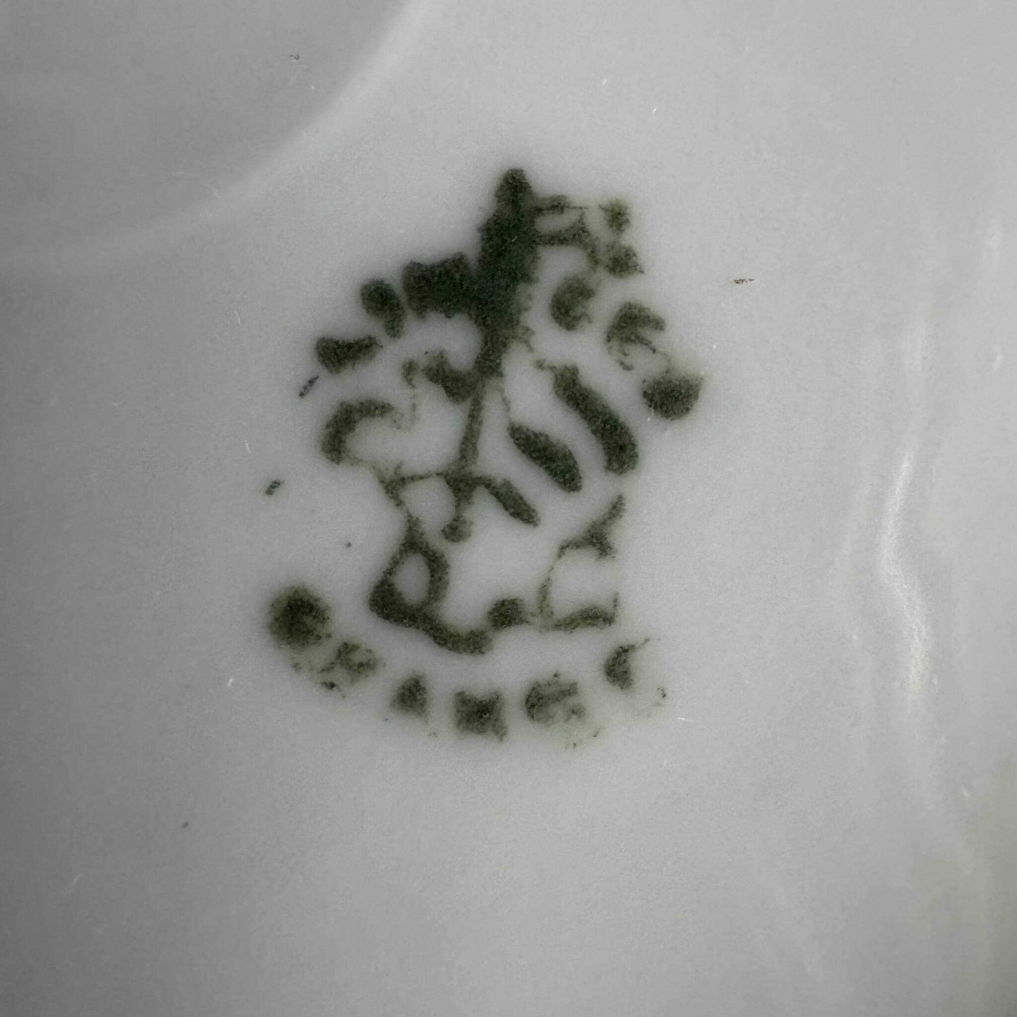 Limoges Porcelain Cup and Saucer | Golden Eagle Handle