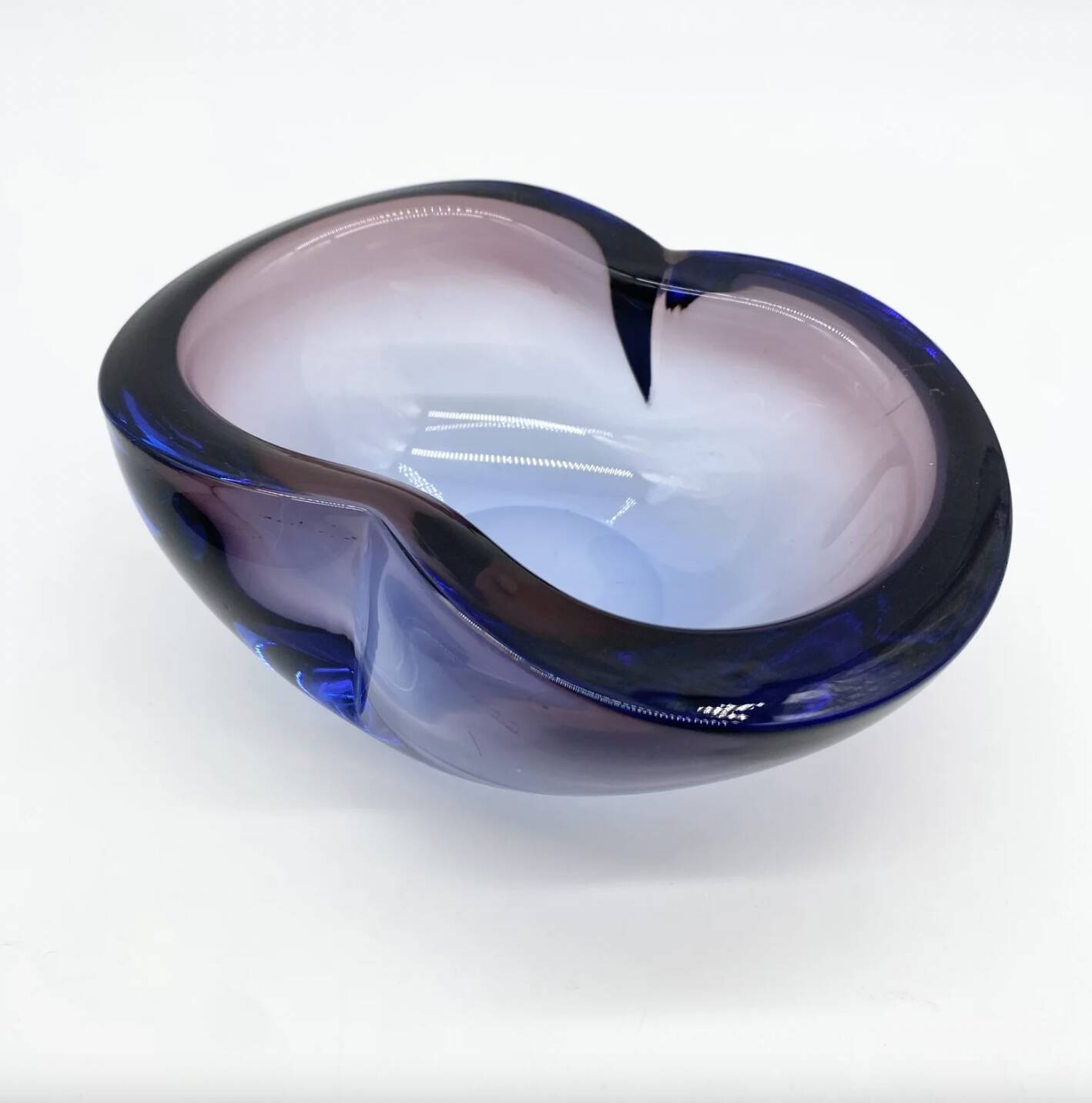 Cendrier « Blue Velvet » / Murano Sommerso – 1960–70s