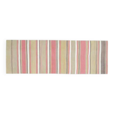 1970s Vintage Turkish Handmade Wool & Cotton Pink Runner Rug 90x273