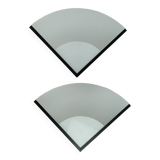 2 triangular wall lights 1980