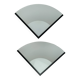 2 triangular wall lights 1980