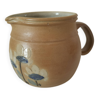 Stoneware pitcher - Poterie des Mottes (Burgundy)
