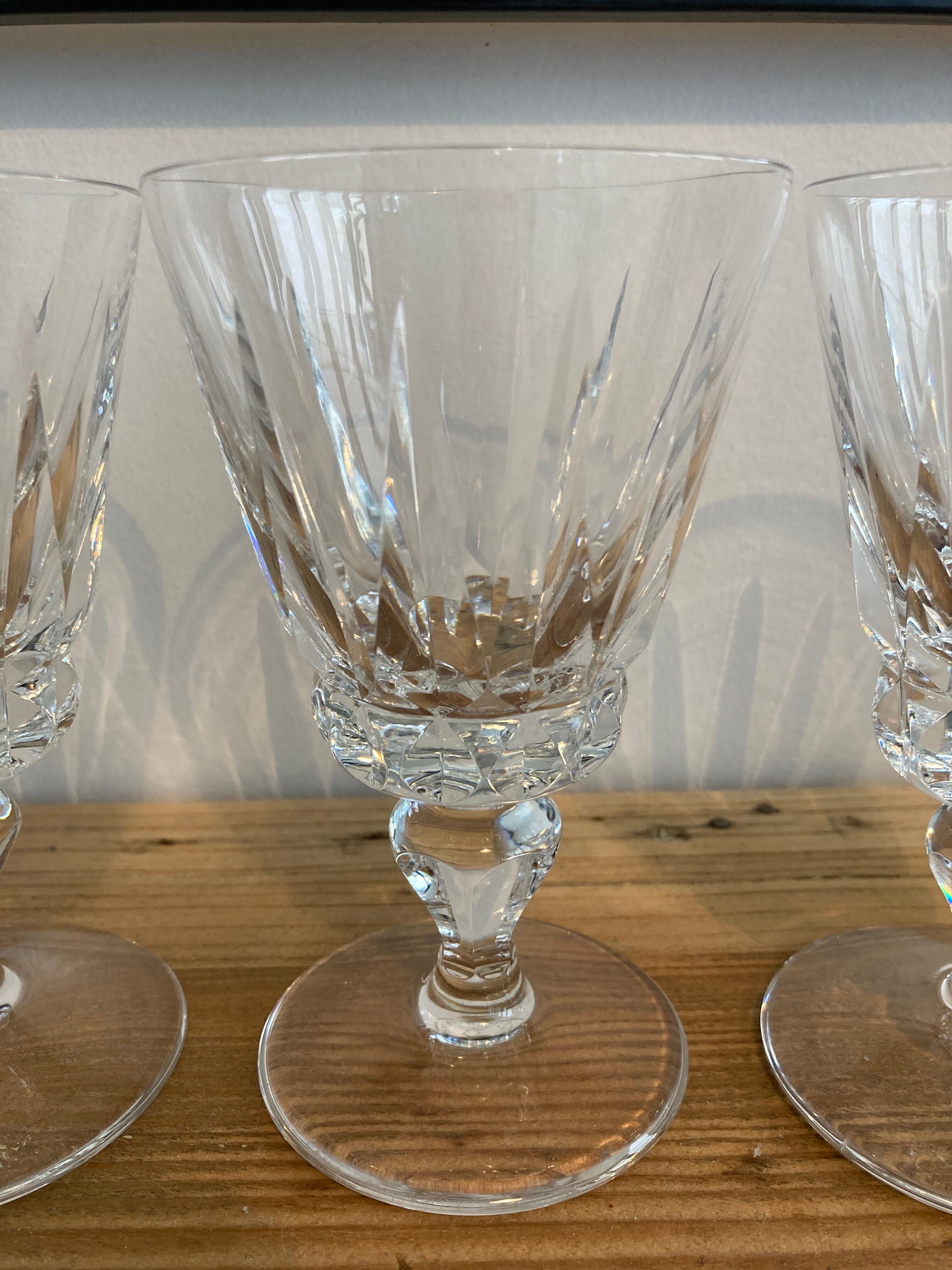 Set of 4 glasses wine Saint Louis model Guernsey