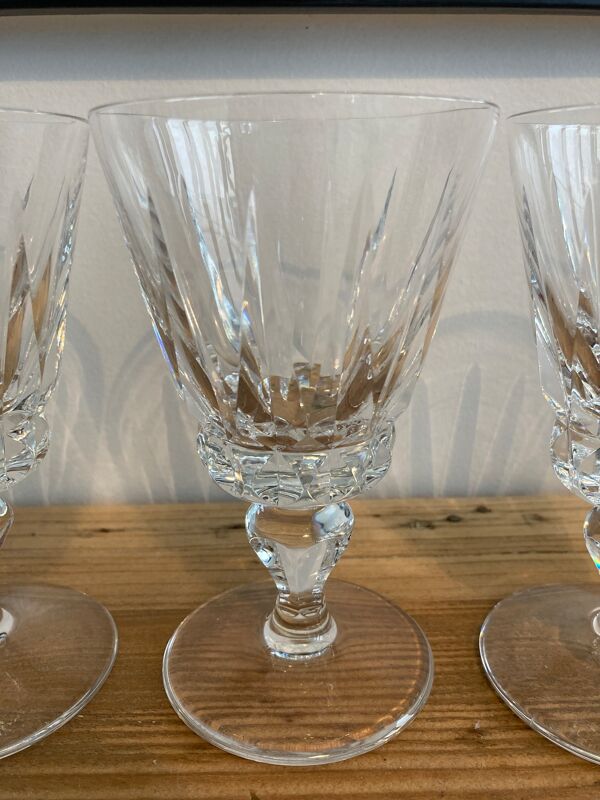 Set de 4 verres vin Saint Louis modèle Guernesey