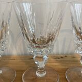 Set of 4 glasses wine Saint Louis model Guernsey