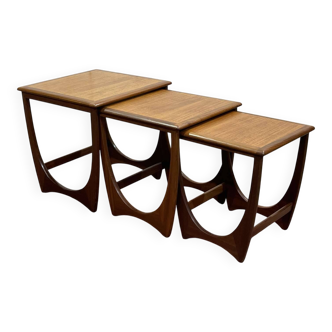 GPlan Astro nesting tables in teak from the 1970s