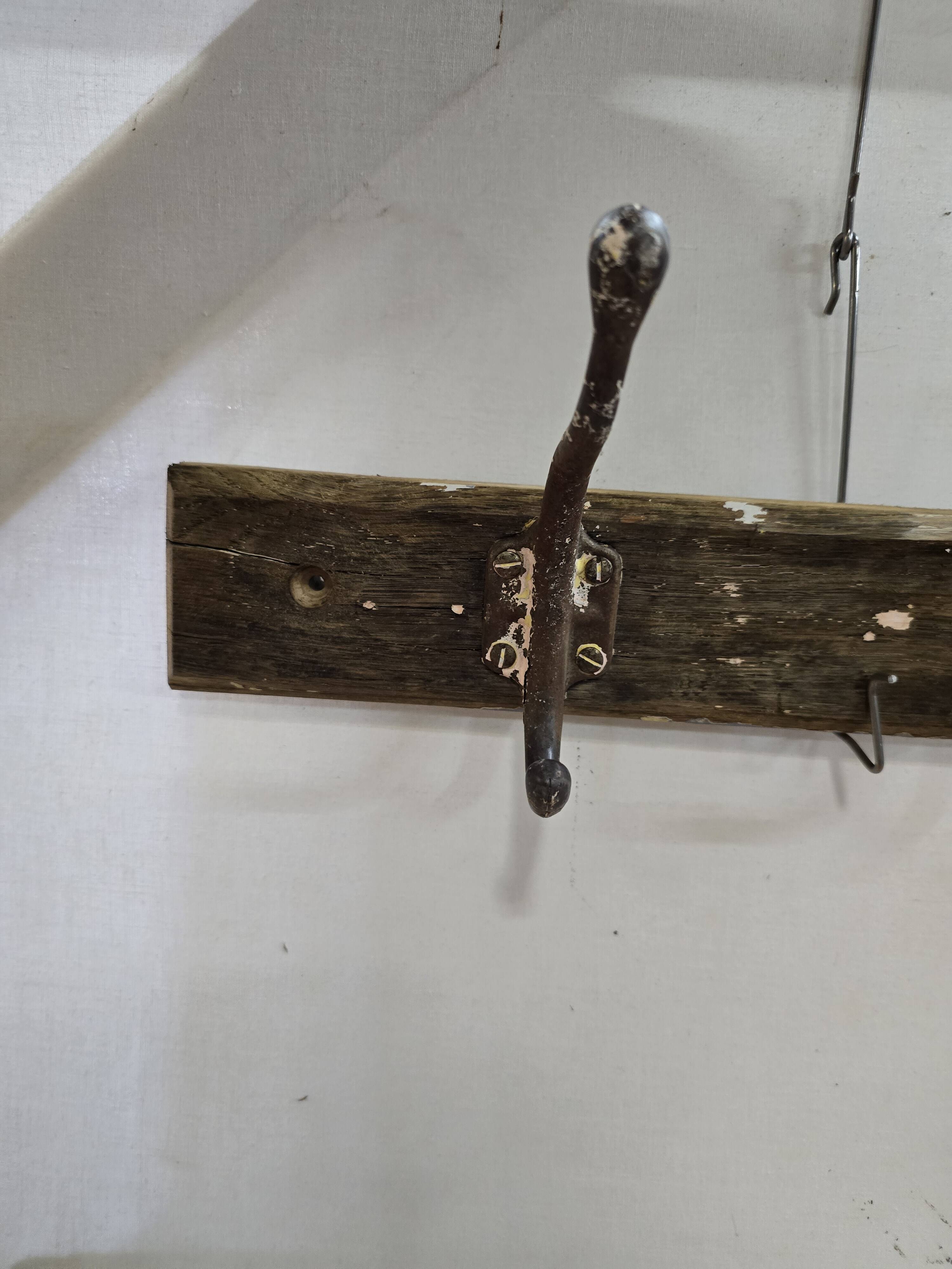 Old school coat rack with 8 hooks