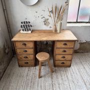 Bureau pin meuble atelier 1950
