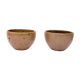 2 large feu la Berne stoneware bowls signed