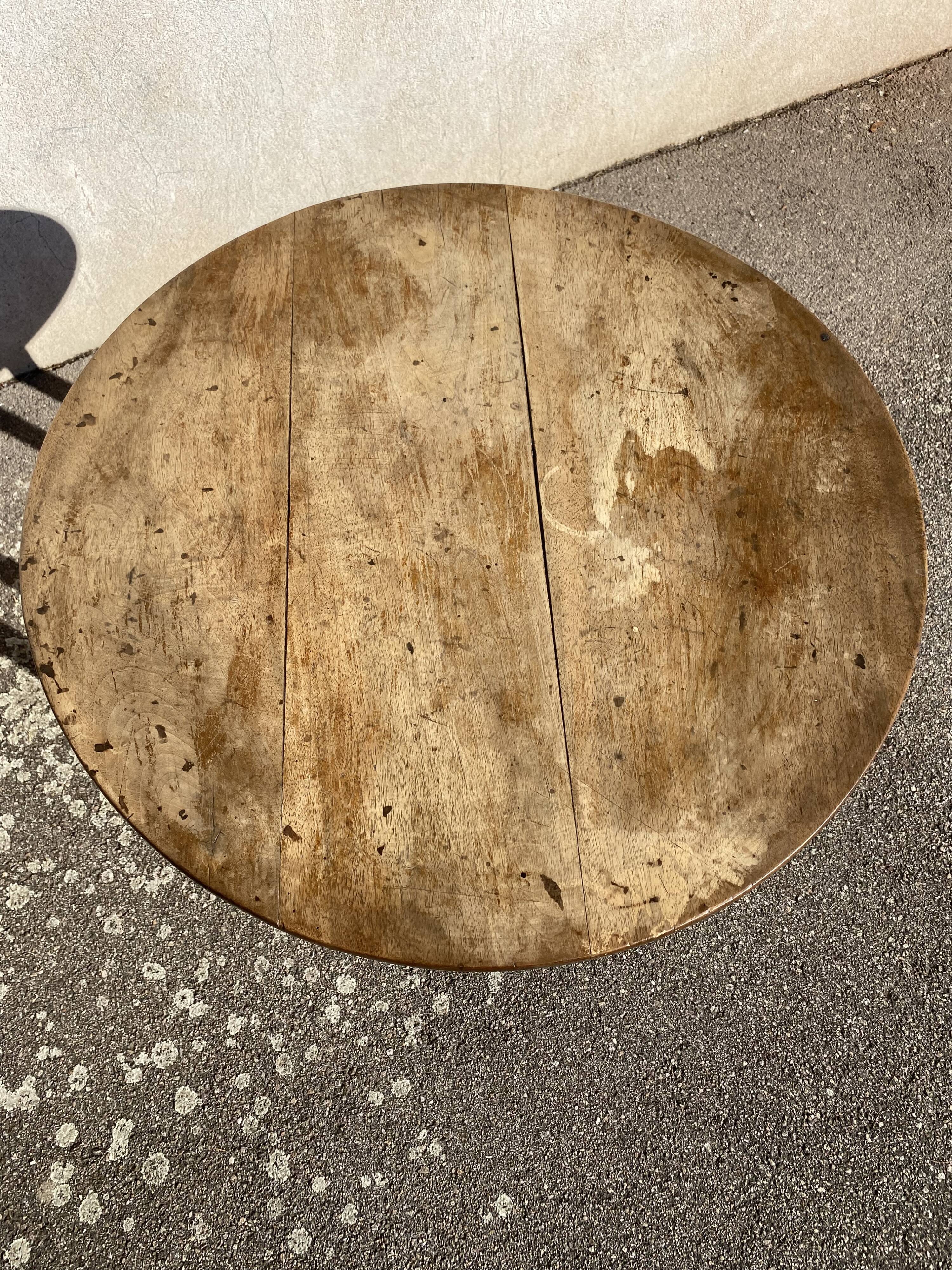 Walnut winemaker's table