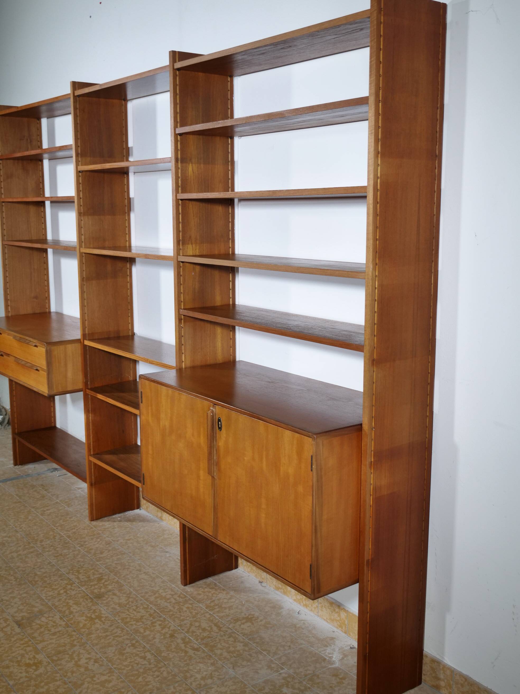 Tectonia wall unit by jussi peippo for asko, 1960s