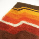small vintage 70s modernist DESSO carpet rug Flower Power | mid century modern eames era 70s op art  65x130cm