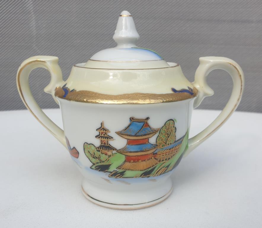 Coffee service Vintage Pagoda 1945 "made in occupied Japan"