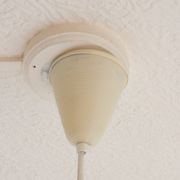 Early plastics cellulose pendant lamp by Atelier de recherche plastique and Rotaflex 1950s.