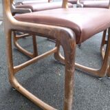 Suite of 6 Baumann sled chairs