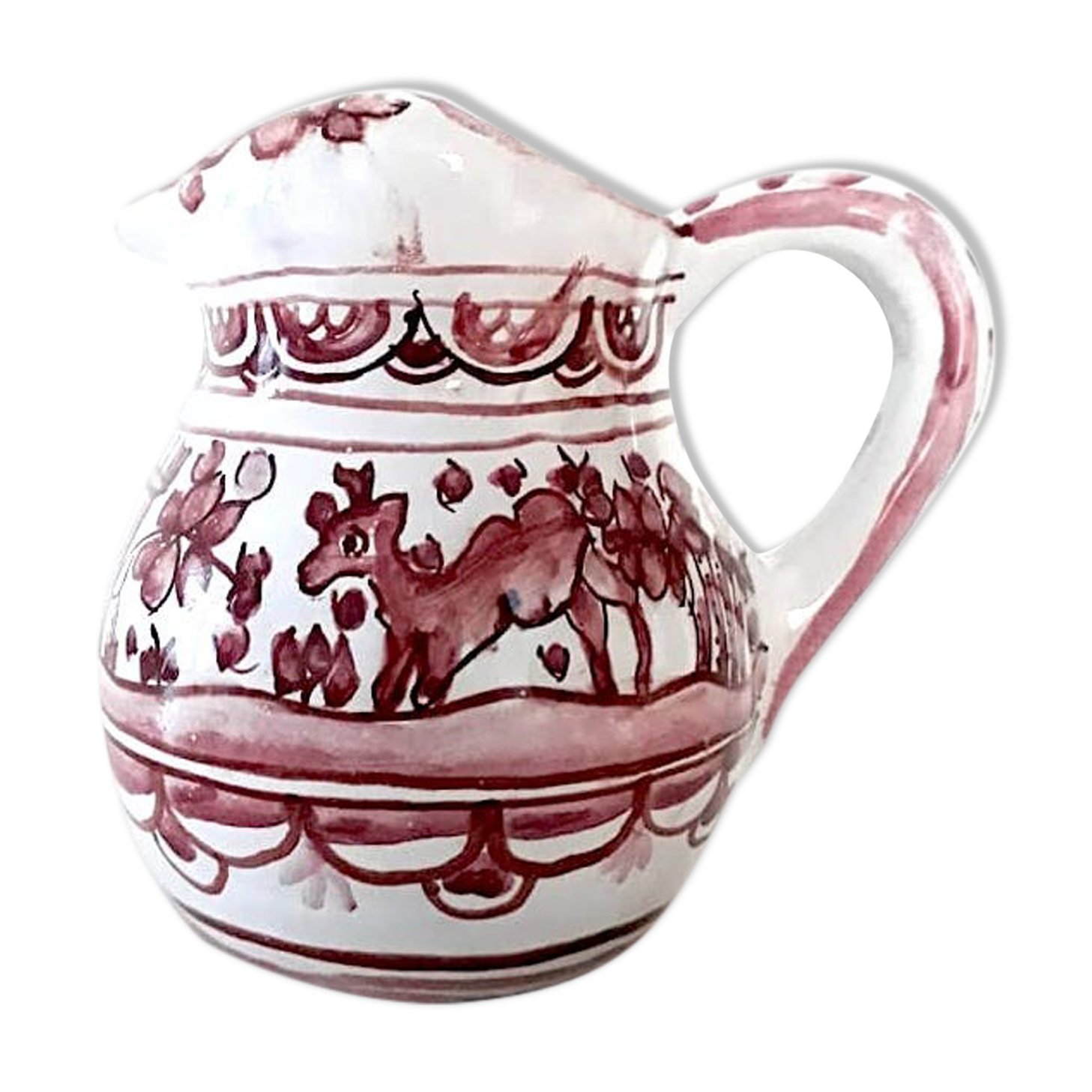 Pitcher Alfal alcobaça Portugal earthenware