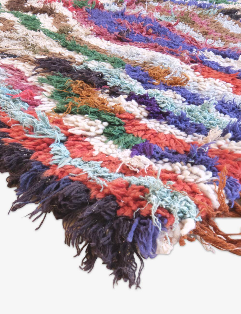 Azilal Vintage Colorful Rug - 168 x 91 cm