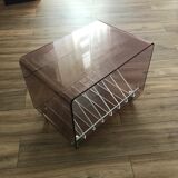 vintage furniture rock bobois plexiglass smoked vinyls