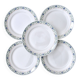 Antique ironstone plates from St Amand with a garland