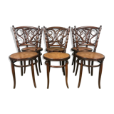 6 chaises bistrot Josias Eissler & Söhne restaurées