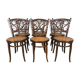 6 Josias Eissler bistro chairs - restored