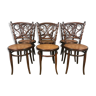 6 Josias Eissler bistro chairs - restored