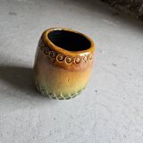 Scandinavian majolica ceramic vase / planter