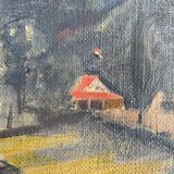 Luxembourg landscape painting signed J. Goedart 1934