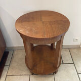 Round pedestal table art deco