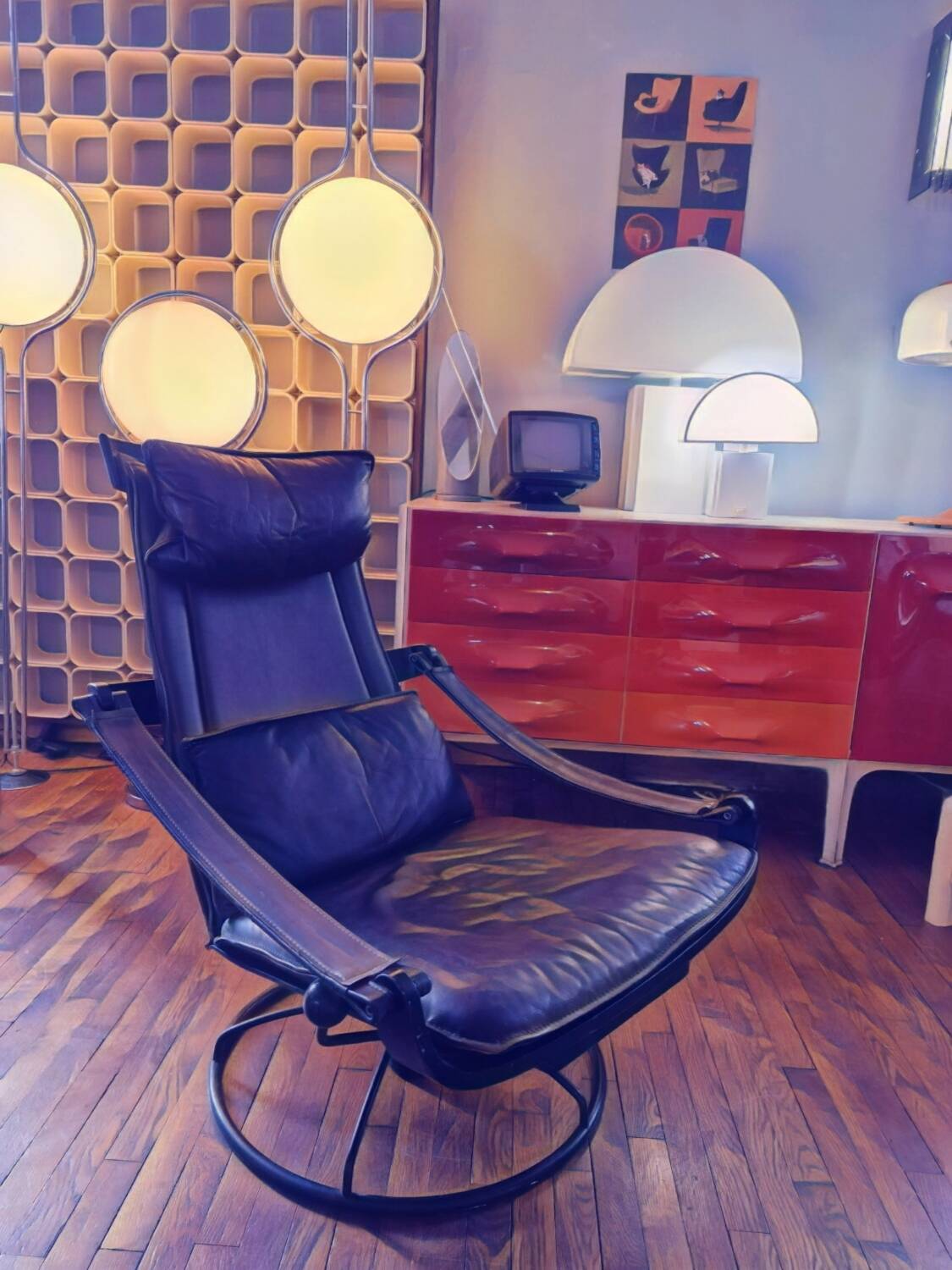 Siesta lounge leather 1970 ake fribytter by nelo mobler suede