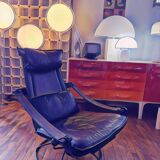 Siesta lounge leather 1970 ake fribytter by nelo mobler suede