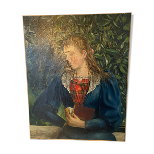 Portrait ancien signé