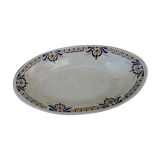 Ravier hollow oval earthenware H B C Choisy le roi model Olga L 25 cm