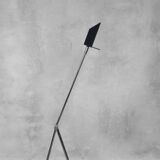 Mid-Century Belgian Modern Minimalist Black Desk Lamp from Massive, 1980s